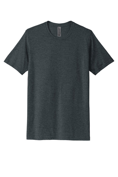Front View of AntqDenim Next Level Apparel Adult Poly/Cotton Tee. NL6200 plain