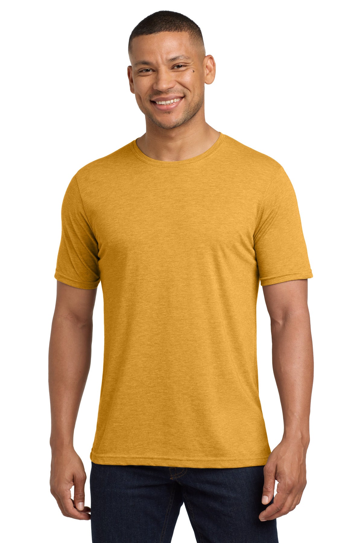 Front View of AntqGold Next Level Apparel Adult Poly/Cotton Tee. NL6200 plain