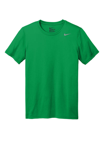Front View of AppleGreen Nike Team rLegend Tee DV7299 plain