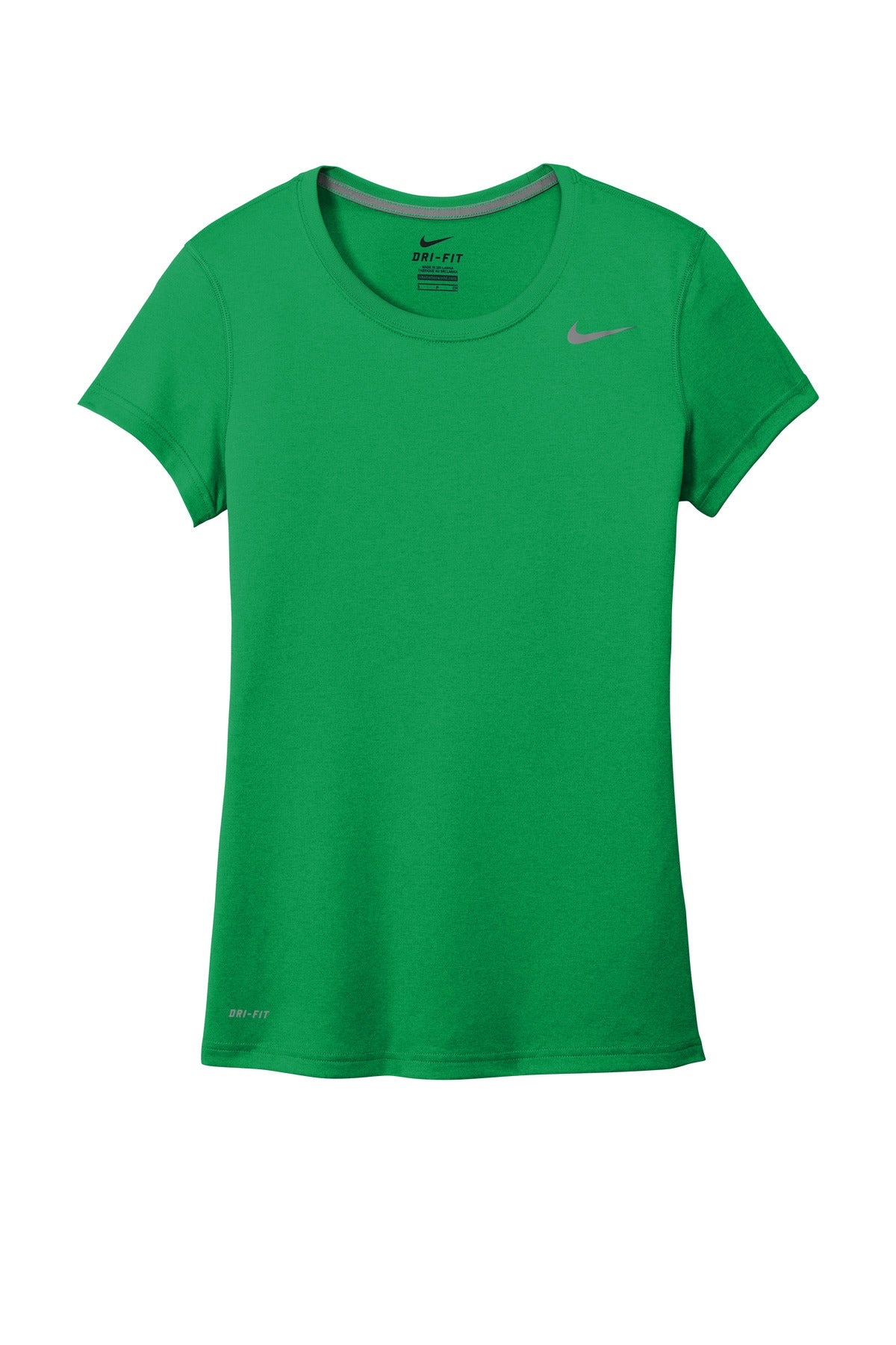Front View of AppleGreen Nike Women's Team rLegend Tee DV7312 plain