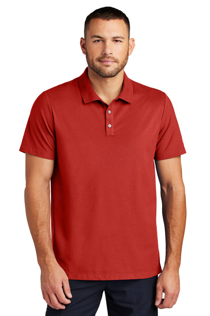 Front View of AppleRed Mercer+Mettle Stretch Pique Polo MM1004 plain