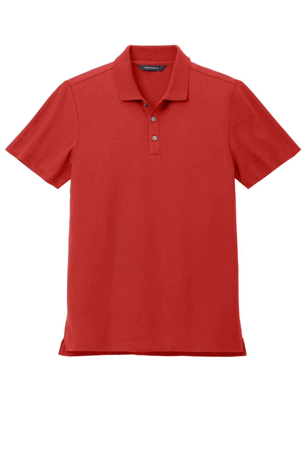 Front View of AppleRed Mercer+Mettle Stretch Pique Polo MM1004 plain