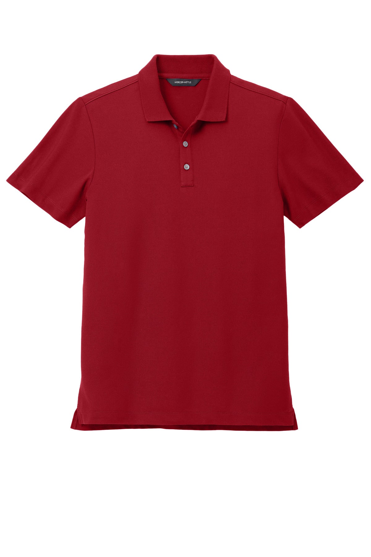 Front View of AppleRed Mercer+Mettle Stretch Pique Polo MM1004