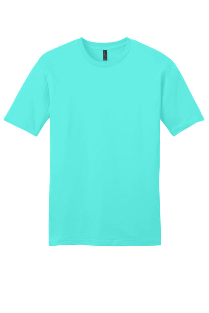 Front View of Aqua District Very Important Tee . DT6000 plain