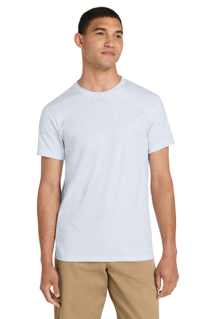 Front View of Ash BELLA+CANVAS Unisex Jersey Short Sleeve Tee. BC3001 plain