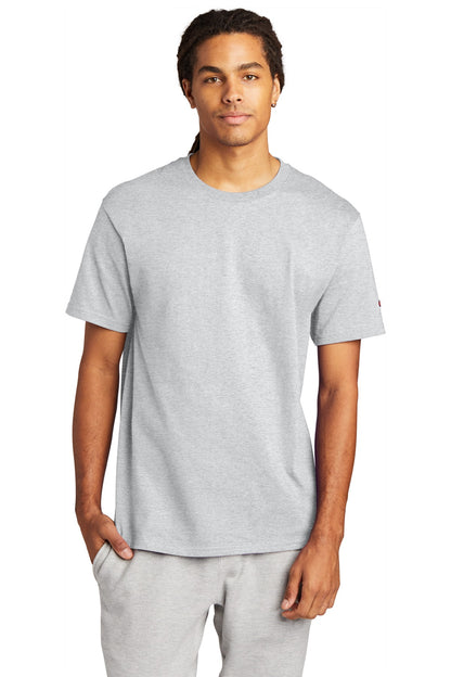 Front View of Ash Champion Heritage 6-Oz. Jersey Tee T425 plain