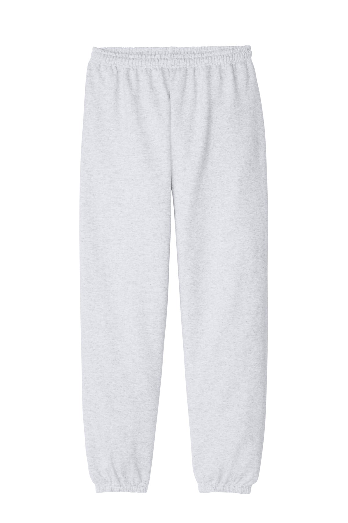 Front View of Ash Gildan Heavy Blend Sweatpant. 18200 plain