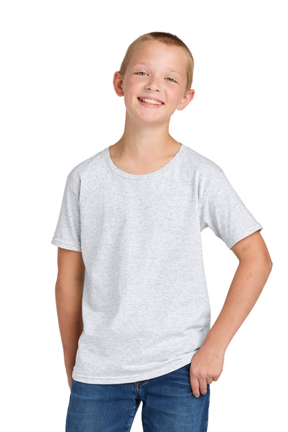 Front View of Ash Jerzees Classics Youth Cotton T-Shirt 363Y plain