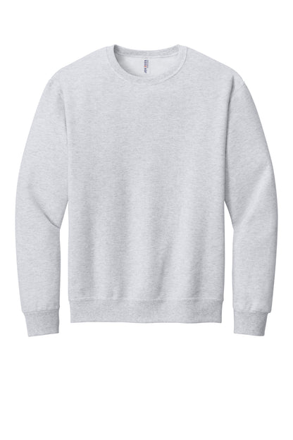 Front View of Ash Jerzees - NuBlend Crewneck Sweatshirt. 562M plain