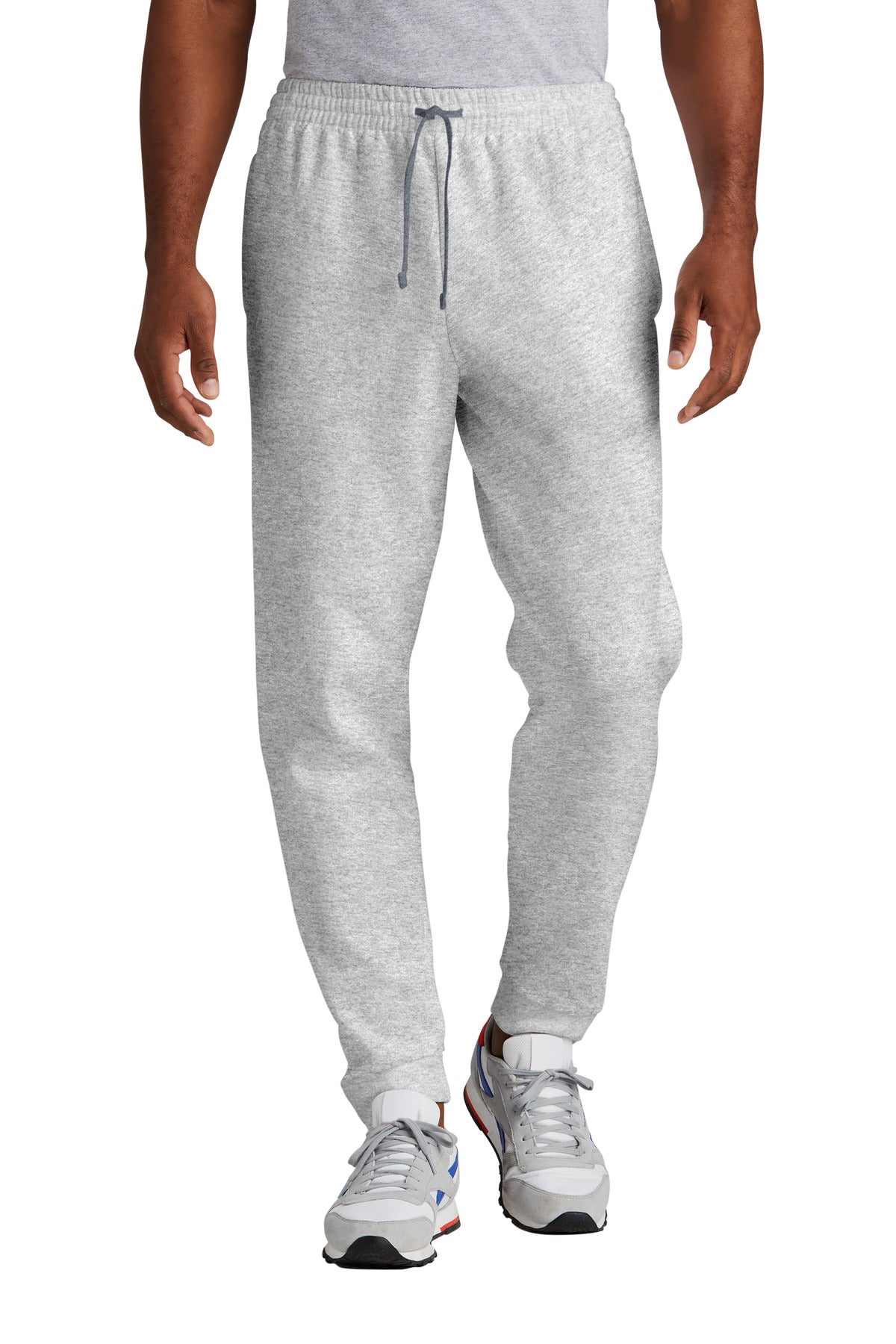 Front View of Ash Jerzees NuBlend Fleece Jogger 975MP plain