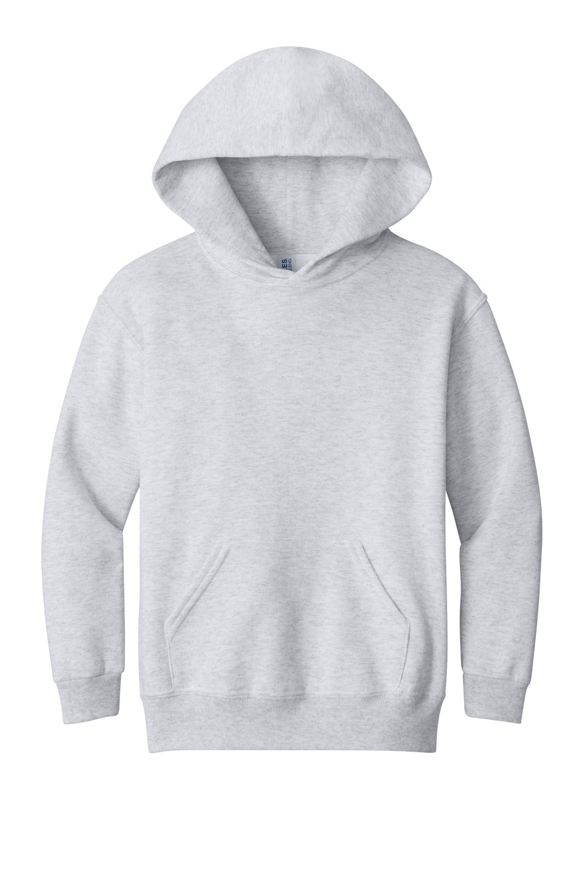 Front View of Ash Jerzees - Youth NuBlend Pullover Hooded Sweatshirt. 996Y plain