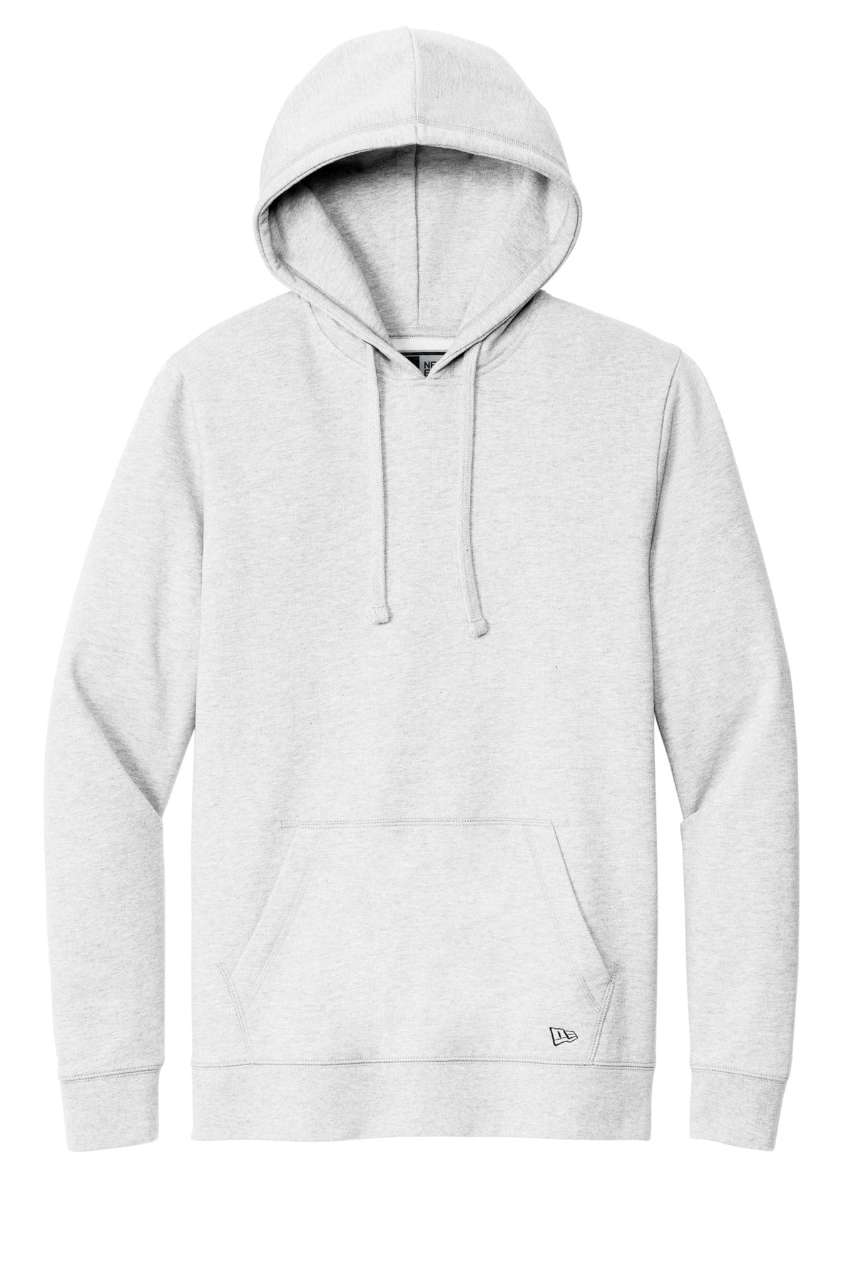 Front View of Ash New Era Comeback Fleece Pullover Hoodie NEA550 plain