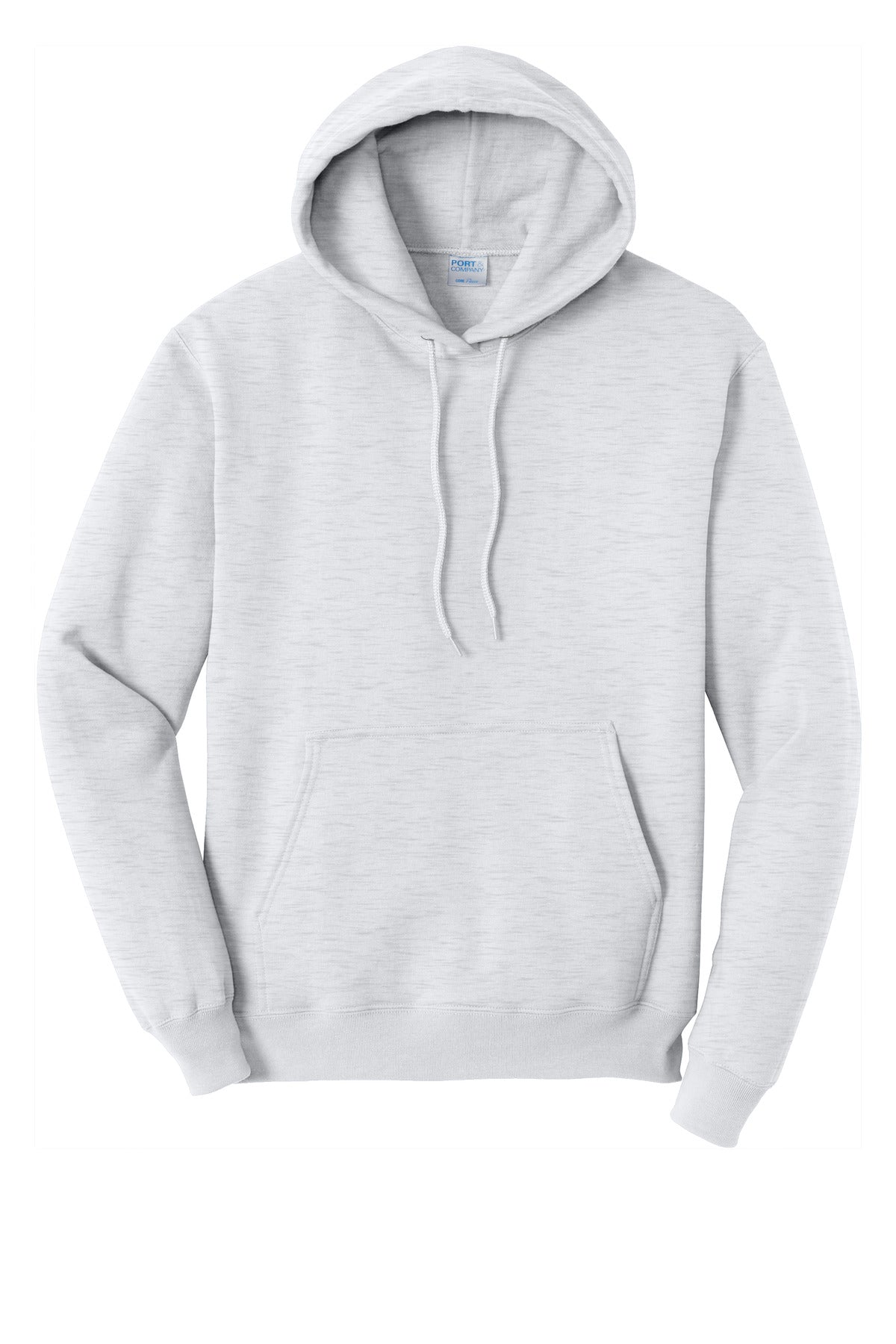 Front View of Ash Port & Co Core Fleece Pullover Hooded Sweatshirt. PC78H