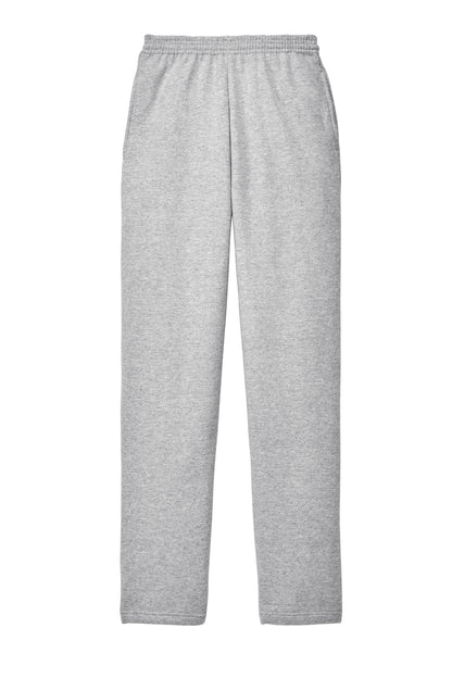 Front View of Ash Port & Co Core Fleece Sweatpant with Pockets. PC78P plain
