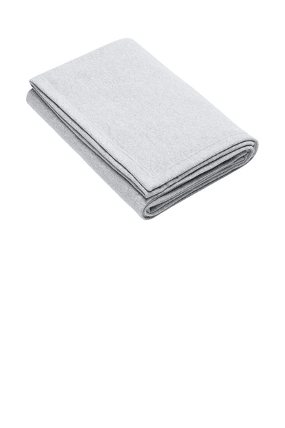 Front View of Ash Port & Co Core Fleece Sweatshirt Blanket. BP78 plain
