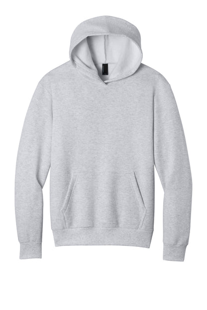 Front View of Ash Port & Co Easy Fleece Pullover Hooded Sweatshirt PC68H plain