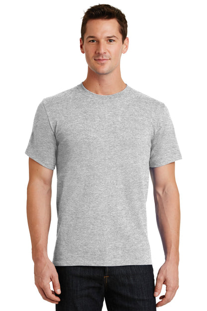 Front View of Ash Port & Co Essential Tee. PC61 plain