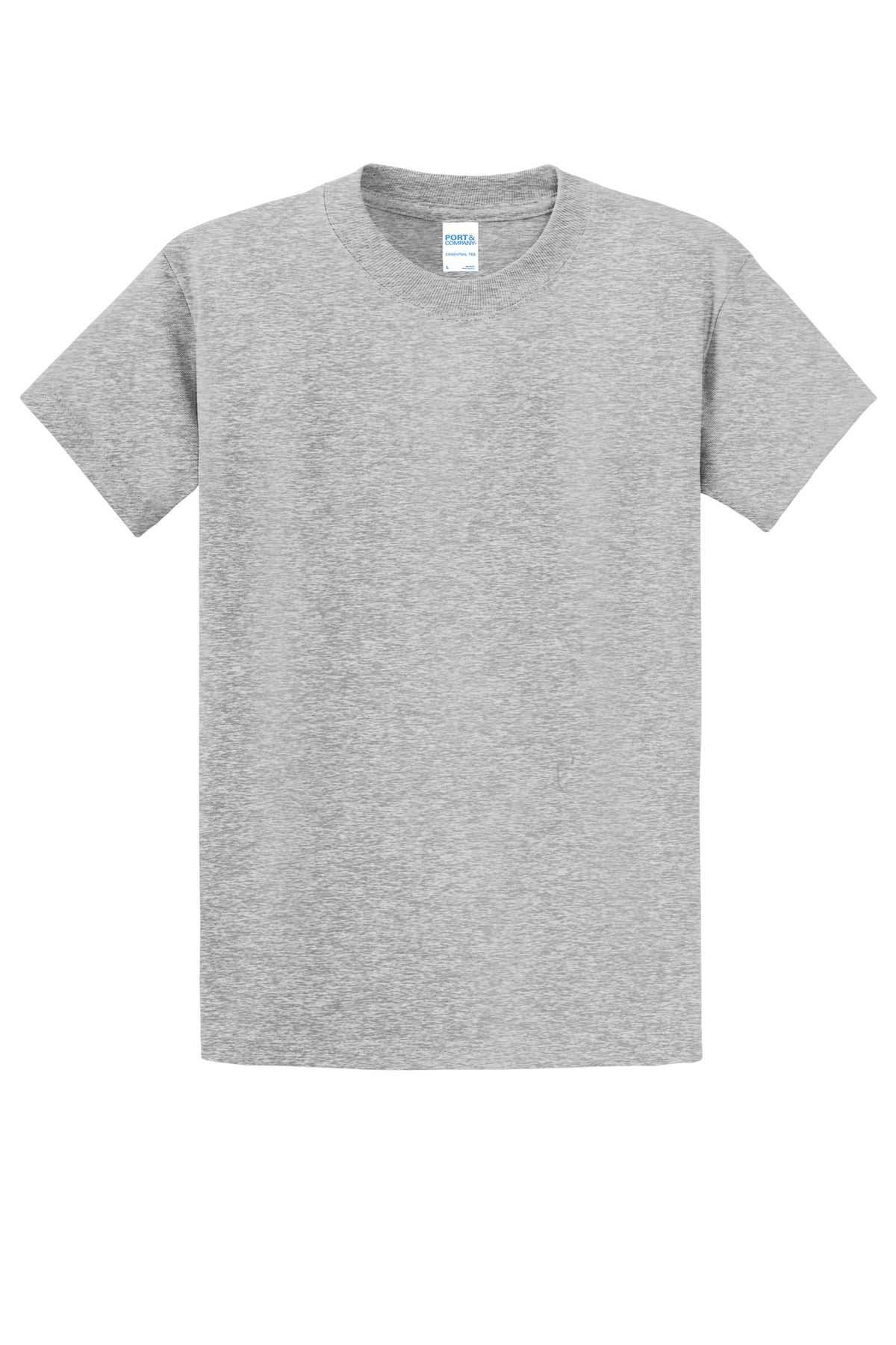 Front View of Ash Port & Co Essential Tee. PC61 plain