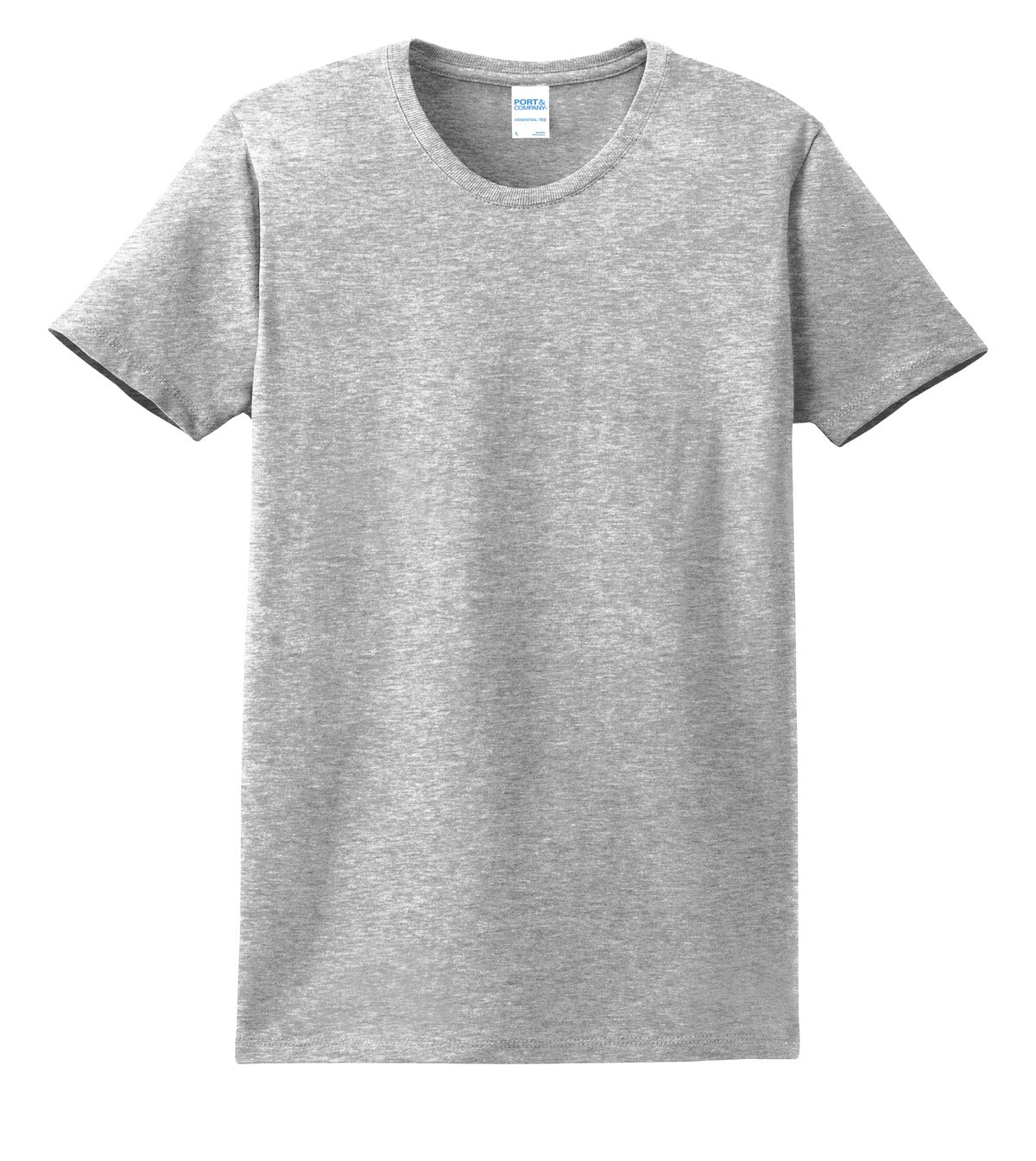 Front View of Ash Port & Co Women's Essential Tee. LPC61 plain
