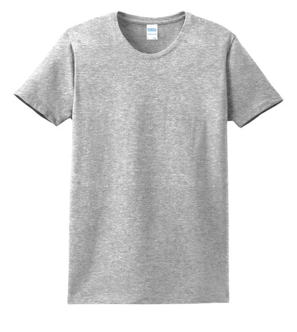 Front View of Ash Port & Co Women's Essential Tee. LPC61 plain