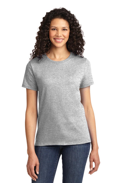 Front View of Ash Port & Co Women's Essential Tee. LPC61 plain