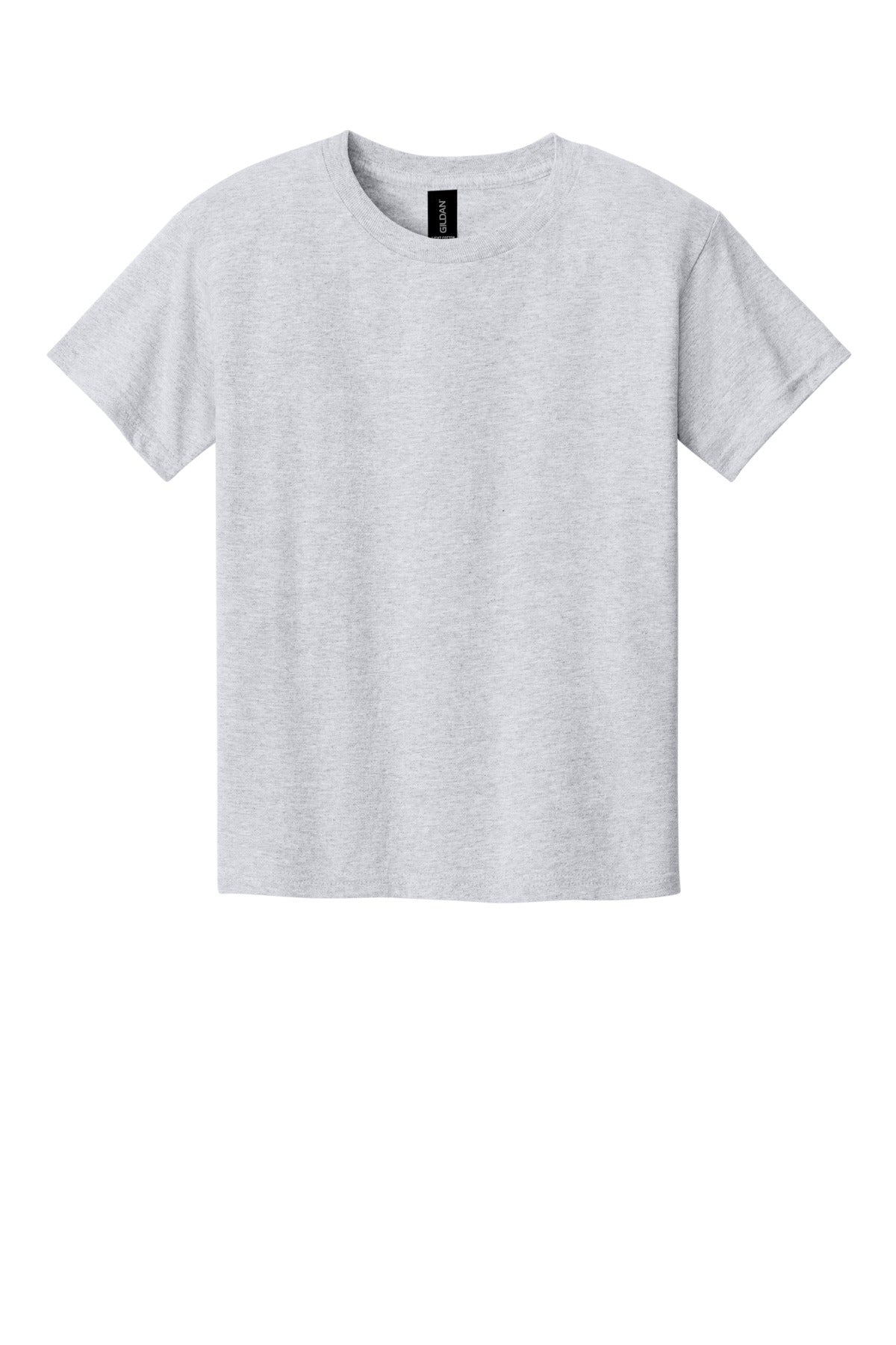 Front View of AshGrey Gildan Youth Light Cotton Tee 3000B