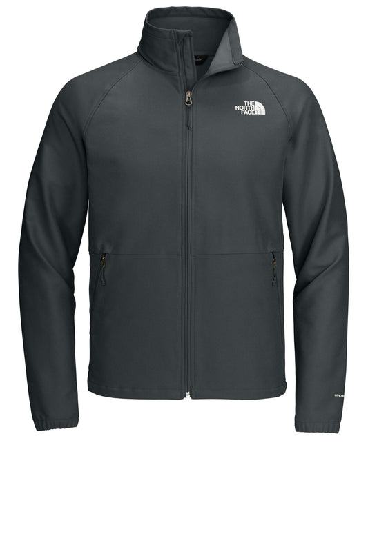 Front View of AsphGyDkH The North Face Barr Lake Soft Shell Jacket NF0A8BUD plain