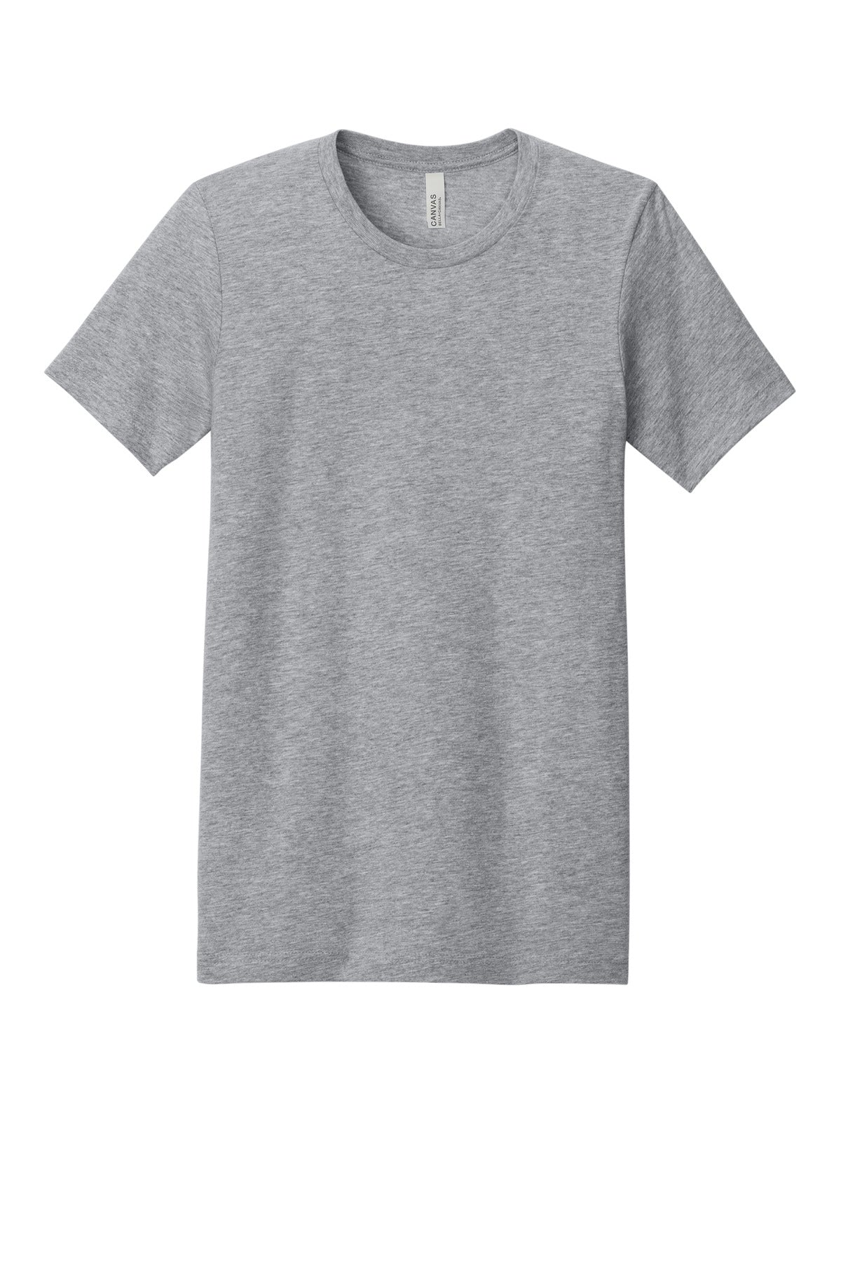 Front View of Athletic Ht BELLA+CANVAS Unisex Heather CVC Short Sleeve Tee. BC3001CVC plain