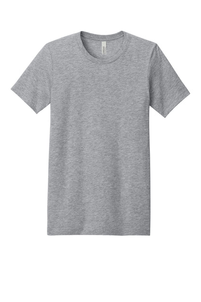 Front View of Athletic Ht BELLA+CANVAS Unisex Heather CVC Short Sleeve Tee. BC3001CVC plain