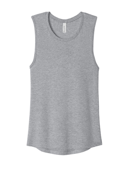 Front View of Athletic Ht BELLA+CANVAS Women's Jersey Muscle Tank. BC6003 plain