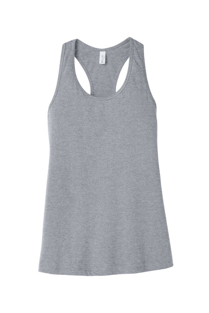 Front View of Athletic Ht BELLA+CANVAS Women's Jersey Racerback Tank. BC6008 plain