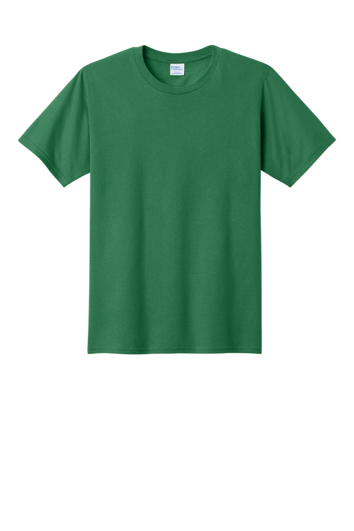 Front View of Athletic Kelly Port & Co Fan Favorite Tee. PC450 plain