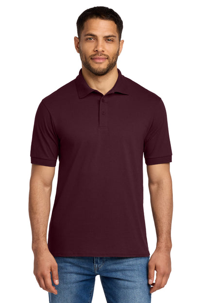 Front View of Athletic Marn Port & Co Core Blend Jersey Knit Polo. KP55 plain