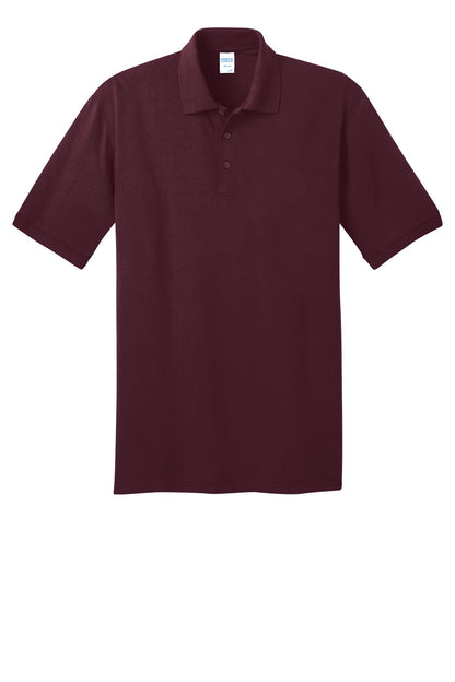 Front View of Athletic Marn Port & Co Core Blend Jersey Knit Polo. KP55 plain