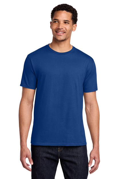 Front View of Athletic Royal Port & Co Fan Favorite Tee. PC450 plain