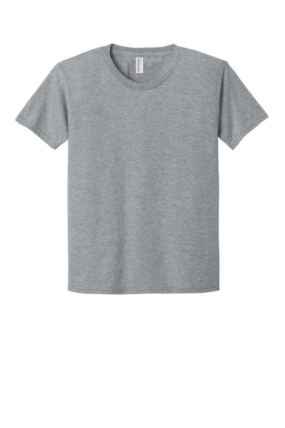 Front View of AthlHthr Jerzees Classics Youth Cotton T-Shirt 363Y plain