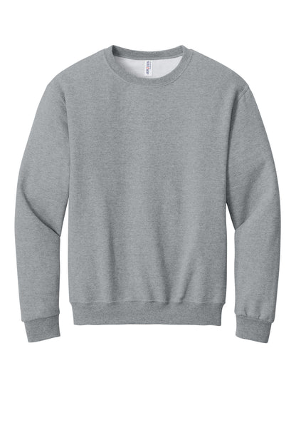 Front View of AthlHthr Jerzees - NuBlend Crewneck Sweatshirt. 562M plain