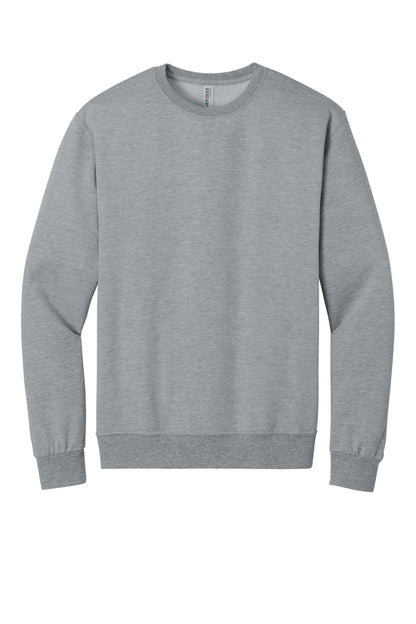 Front View of AthlHthr Jerzees Ultimate Unisex CVC Ring Spun Crewneck Sweatshirt IC48M plain