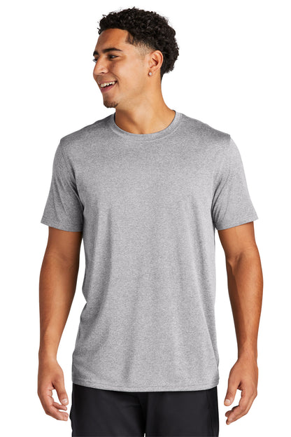 Front View of AthlHthr Sport-Tek Echo Tee ST760 plain