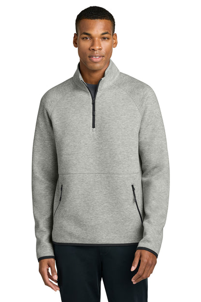 Front View of AthlHthr Sport-Tek Phenom 1/4-Zip ST841 plain