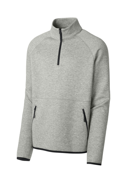 Front View of AthlHthr Sport-Tek Phenom 1/4-Zip ST841 plain