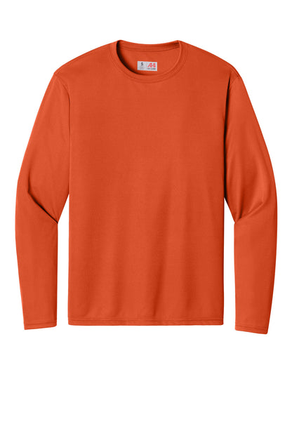Front View of AthlOrange A4 Cooling Performance Long Sleeve Tee A4N3165 plain