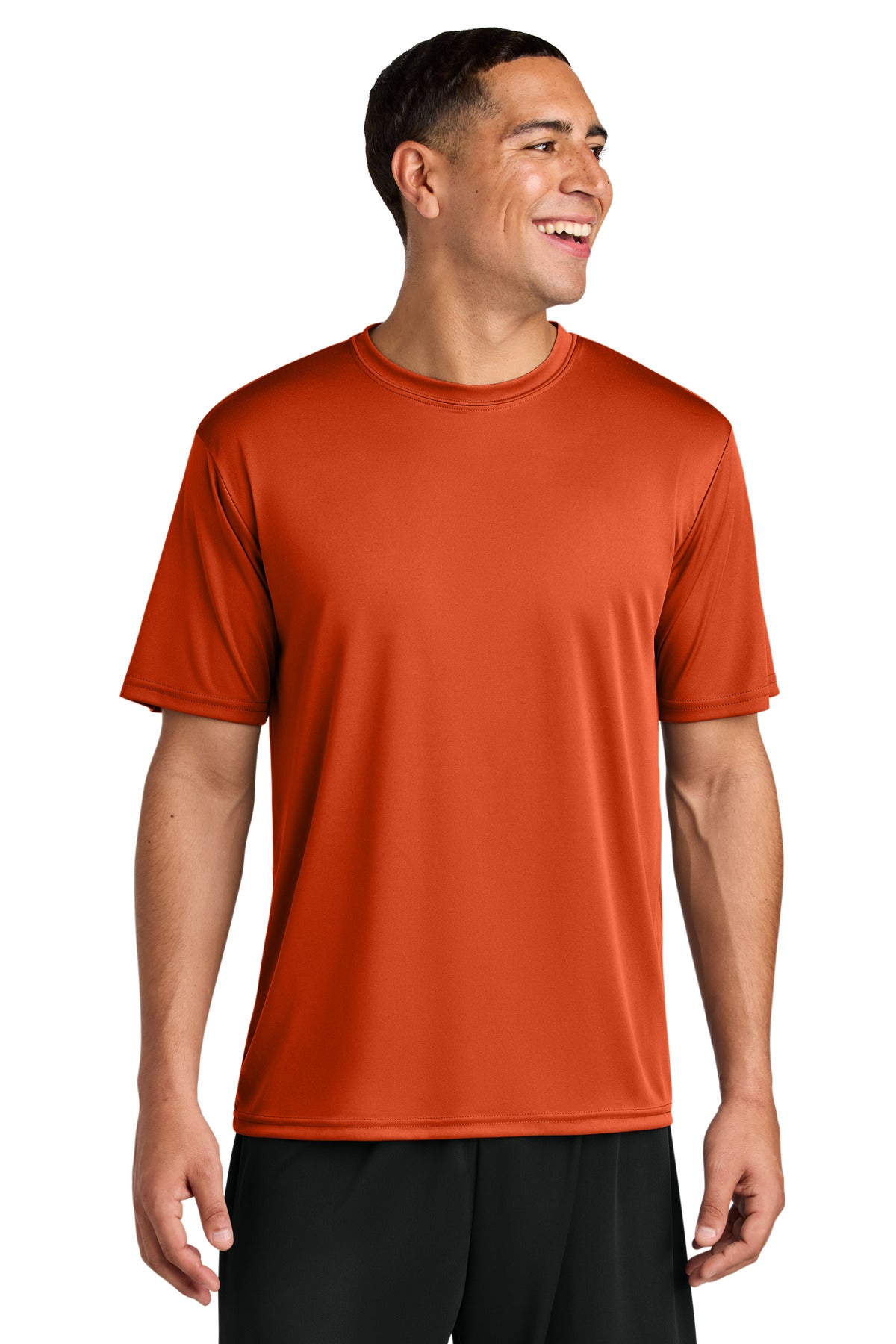 Front View of AthlOrange A4 Cooling Performance Short Sleeve Tee A4N3142 plain