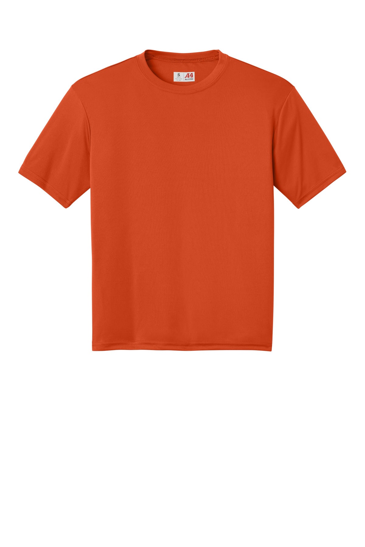 Front View of AthlOrange A4 Cooling Performance Short Sleeve Tee A4N3142 plain
