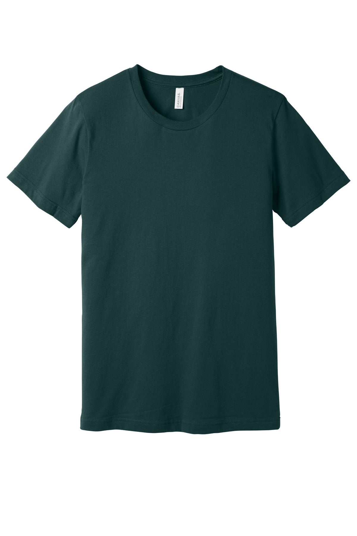 Front View of Atlantic BELLA+CANVAS Unisex Jersey Short Sleeve Tee. BC3001 plain