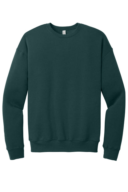 Front View of Atlantic BELLA+CANVAS Unisex Sponge Fleece Drop Shoulder Sweatshirt. BC3945 plain