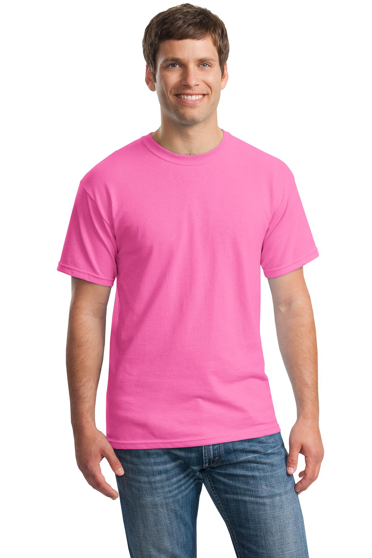 Front View of Azalea Gildan - Heavy Cotton 100% Cotton T-Shirt. 5000 plain