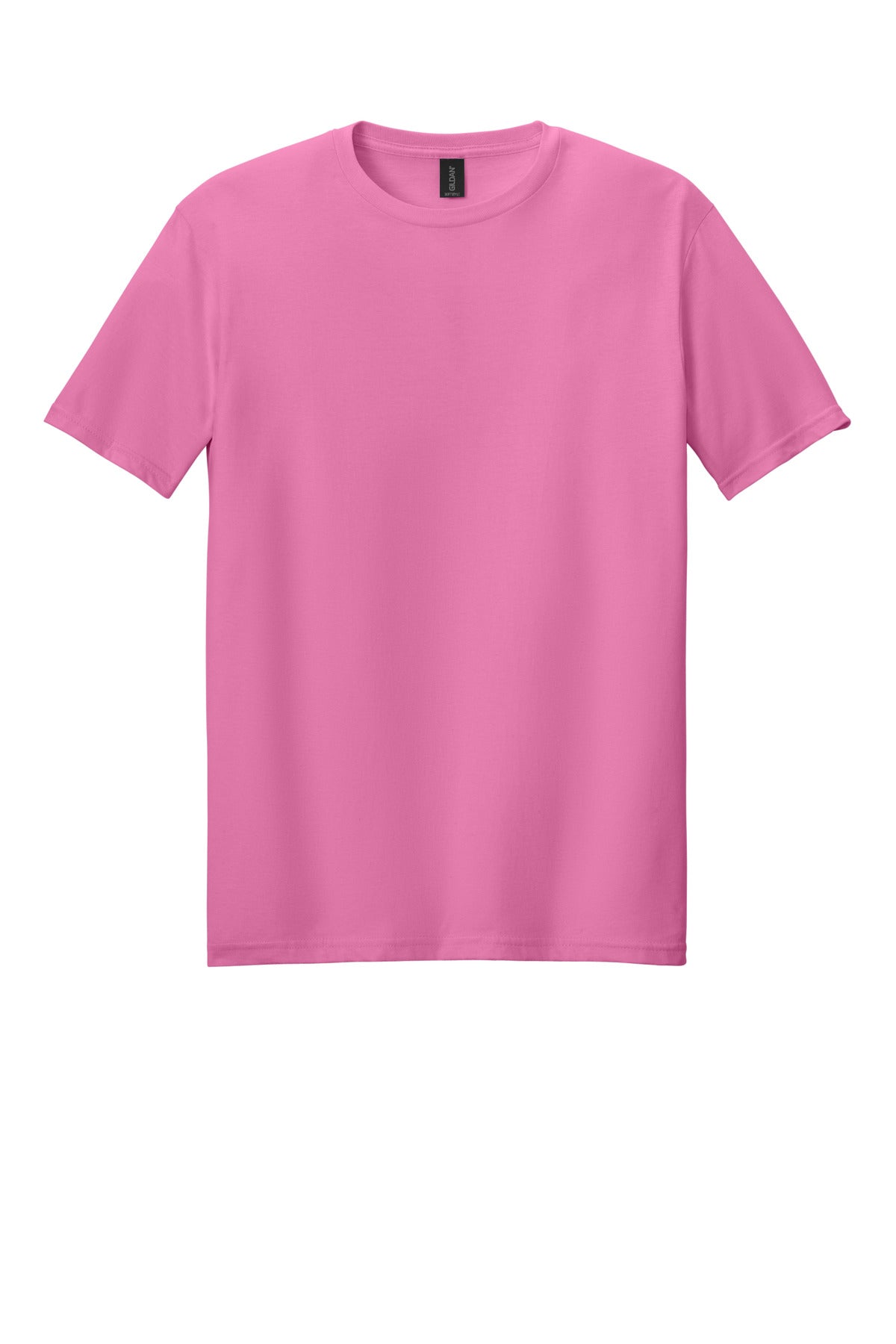 Front View of Azalea Gildan Softstyle T-Shirt. 64000 plain