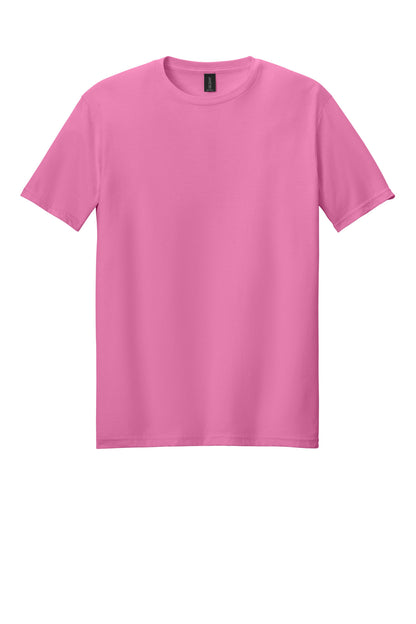 Front View of Azalea Gildan Softstyle T-Shirt. 64000 plain