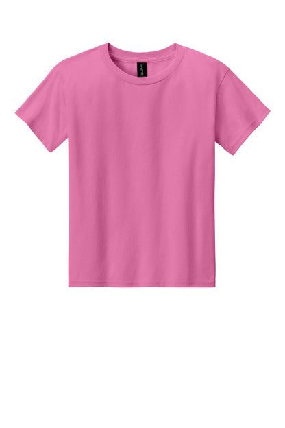 Front View of Azalea Gildan Youth Light Cotton Tee 3000B plain